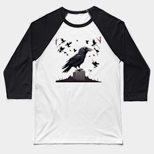 crow on the grave Baseball T-Shirt